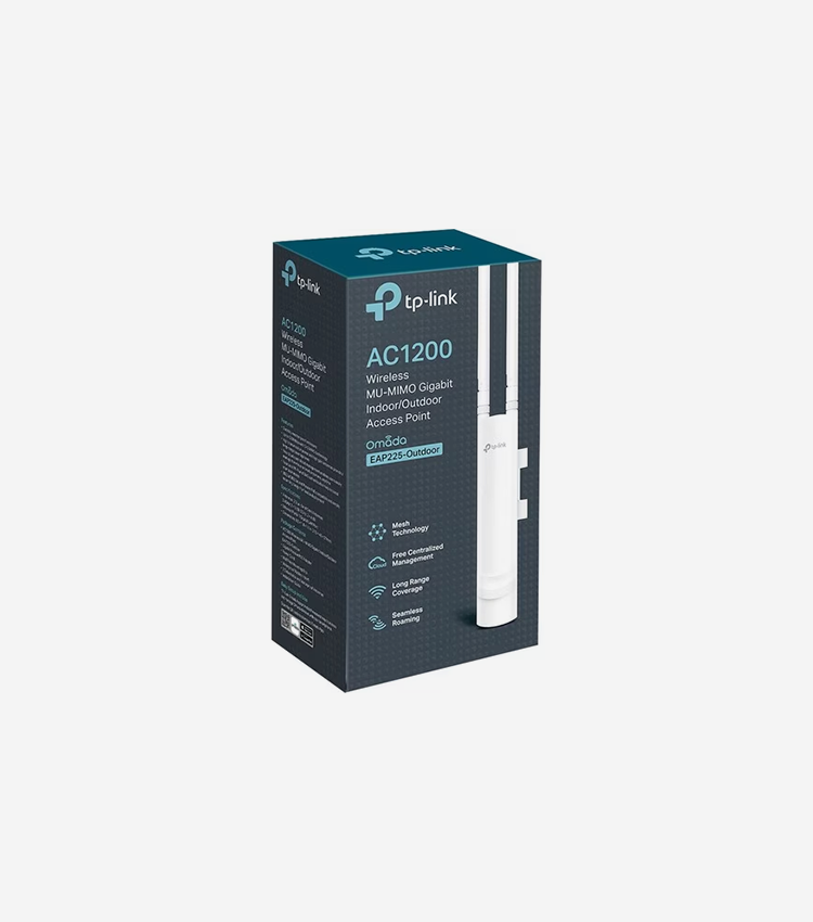 TP-Link EAP225-Outdoor Dual Band IEEE 802.11ac 1.17 Gbit/s Wireless Access Point - Outdoor - 5 GHz, 2.40 GHz