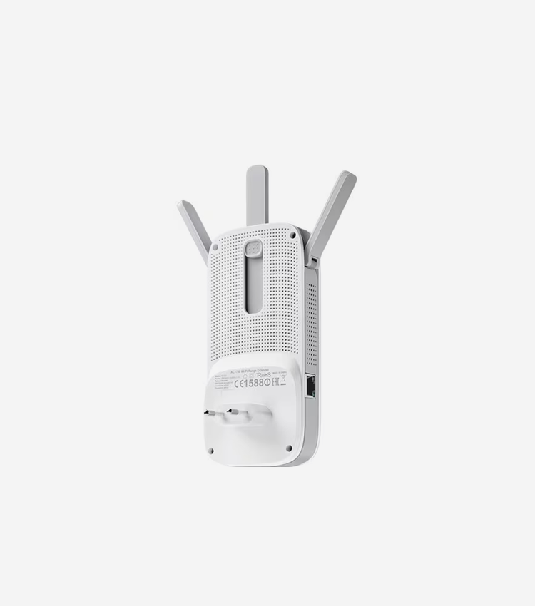 TP-Link RE450 IEEE 802.11ac 1.71 Gbit/s Wireless Range Extender - 2.40 GHz, 5 GHz - 3 x External Antenna(s)