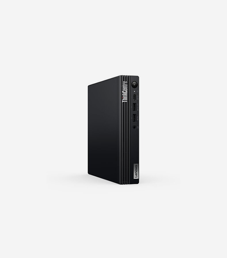 Lenovo ThinkCentre M70q Gen 5 12TD001UCA Desktop Computer - Intel Core i5 14th Gen i5-14400T - 16 GB - 256 GB SSD - Tiny - Black - Intel Q670 Chip - Windows 11 Pro - Intel UHD Graphics 730 - French Keyboard - IEEE 802.11ax - 90 W