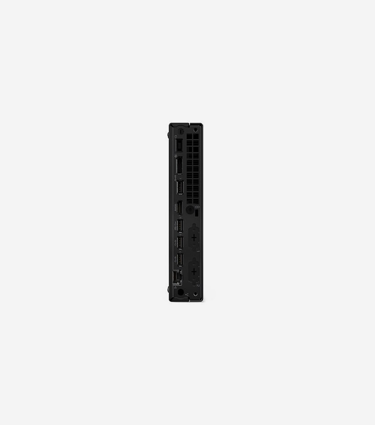 Lenovo ThinkCentre M70q Gen 5 12TD001UCA Desktop Computer - Intel Core i5 14th Gen i5-14400T - 16 GB - 256 GB SSD - Tiny - Black - Intel Q670 Chip - Windows 11 Pro - Intel UHD Graphics 730 - French Keyboard - IEEE 802.11ax - 90 W