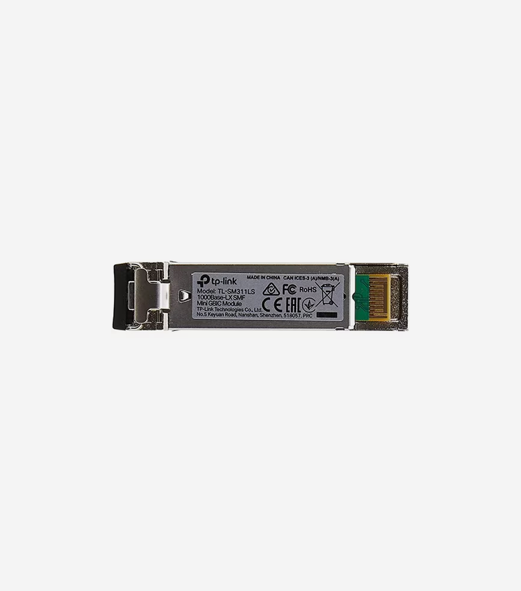 Up to 20 km transmission distance in 9/125 um SMF (Single-Mode Fiber). Compatible with all SFP ports on TP-Link products