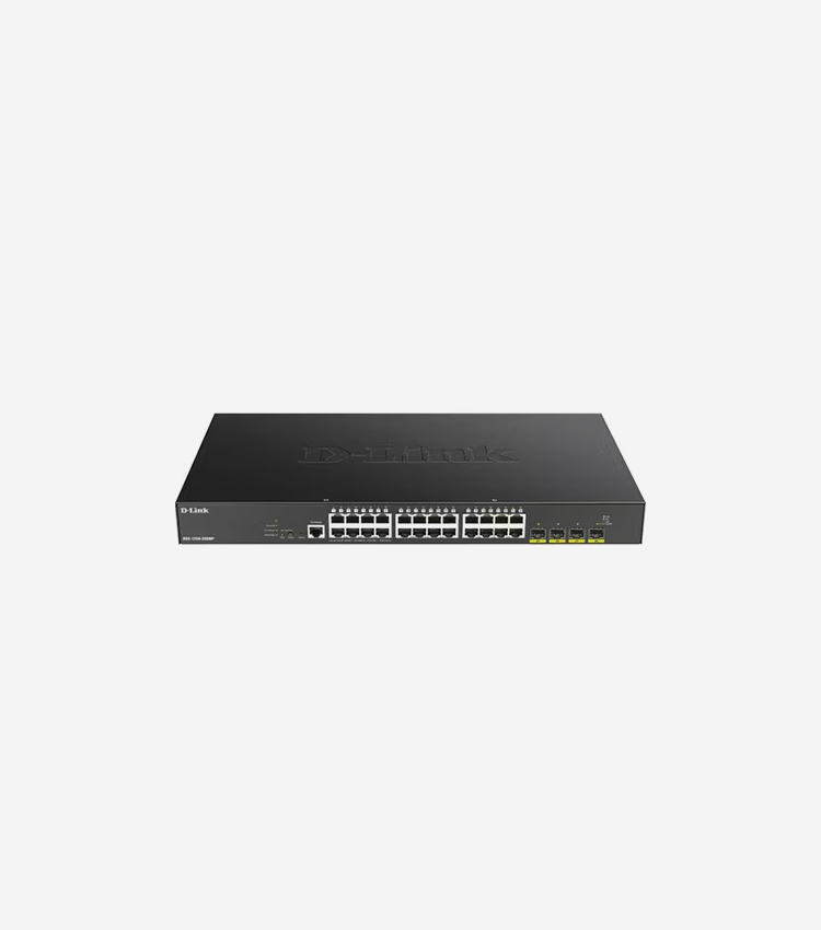 D-Link 28-Port 10-Gigabit Smart Managed PoE Switch - 28 Ports - Manageable - Gigabit Ethernet