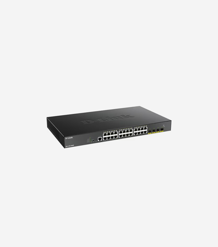 D-Link 28-Port 10-Gigabit Smart Managed PoE Switch - 28 Ports - Manageable - Gigabit Ethernet