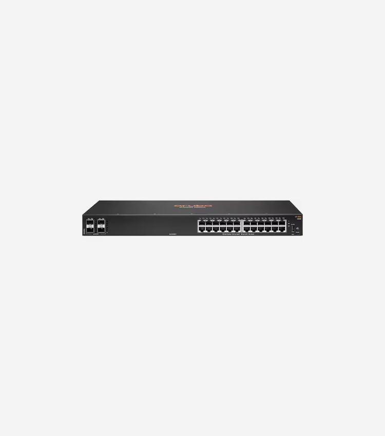 HPE 6000 24G 4SFP Switch - 24 Ports - Manageable - Gigabit Ethernet - 10/100/1000Base-T, 100/1000Base-X - 3 Layer Supported - Modular - 2 SFP Slots