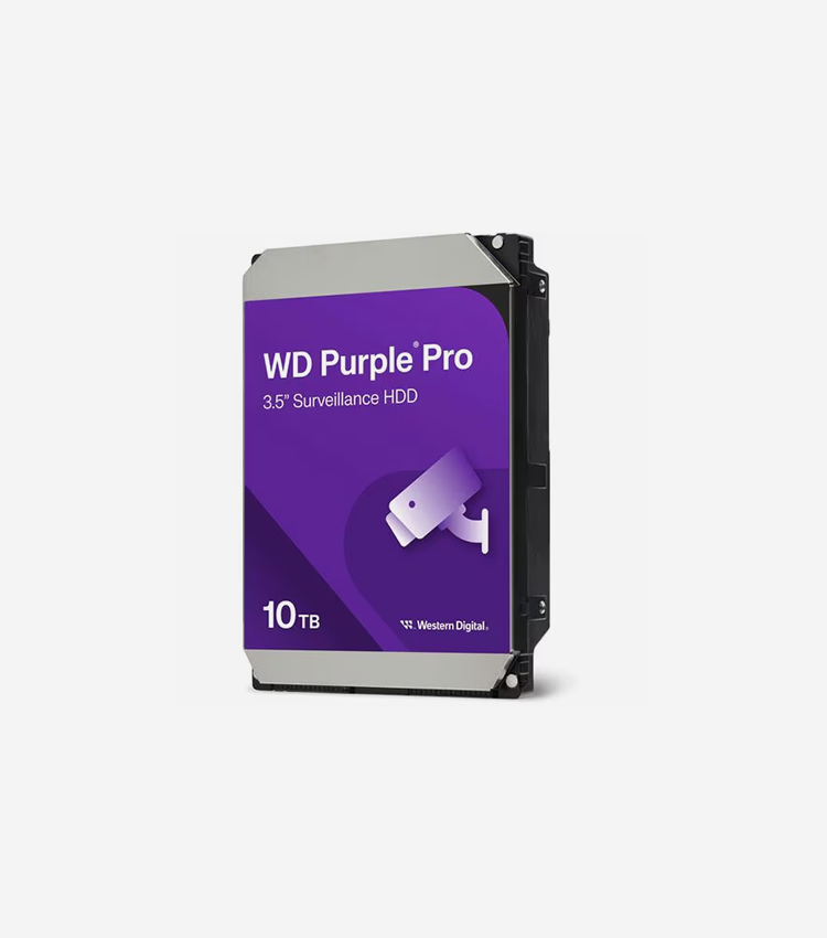 Western Digital Purple Pro WD101PURP 10 TB Hard Drive - 3.5" Internal - SATA (SATA/600) - Conventional Magnetic Recording (CMR) Method