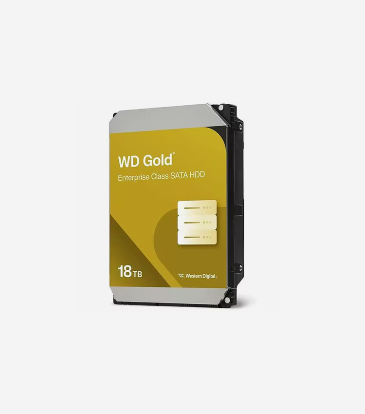 Western Digital Gold WD181KRYZ 18 TB Hard Drive - 3.5" Internal - SATA (SATA/600) - Server, Storage System Device Supported