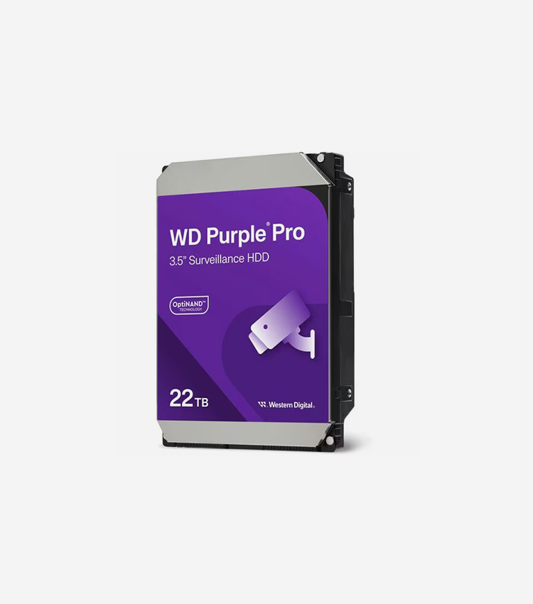 WD Purple Pro WD221PURP 22 TB Hard Drive - 3.5" Internal - SATA (SATA/600)  - 7200rpm - 5 Year Warranty