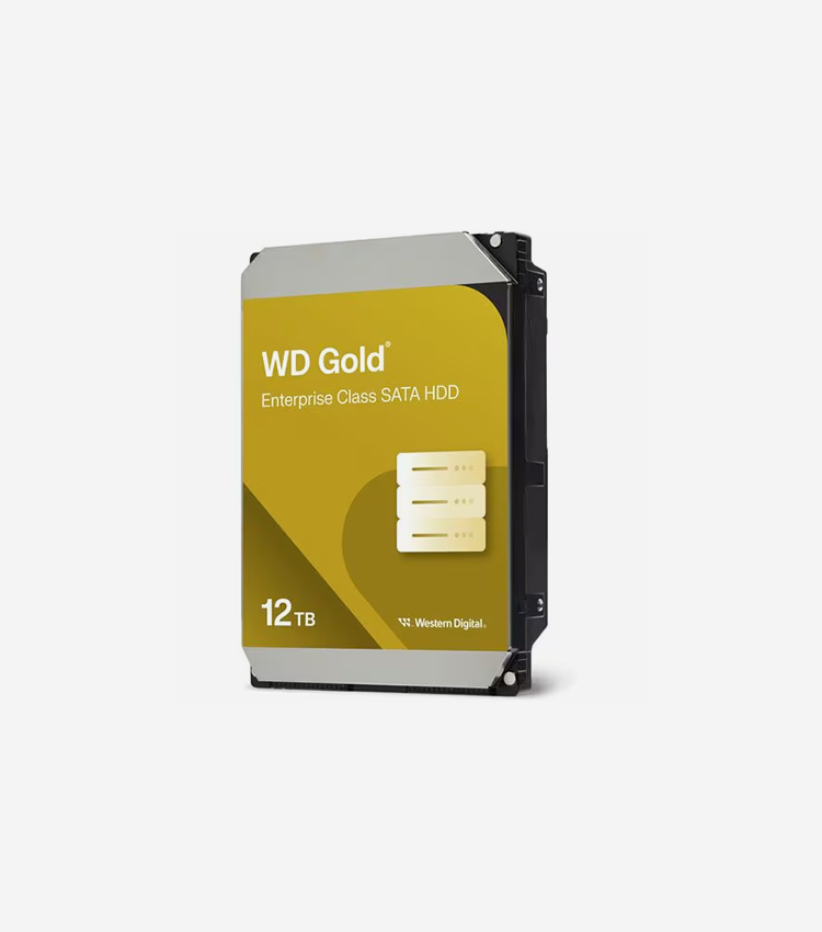 Western Digital Gold WD121KRYZ 12 TB Hard Drive - 3.5" Internal - SATA (SATA/600) - Server, Storage System Device Supported