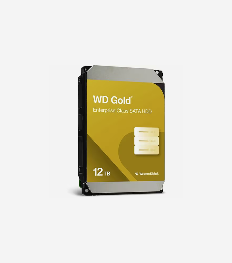 Western Digital Gold WD121KRYZ 12 TB Hard Drive - 3.5" Internal - SATA (SATA/600) - Server, Storage System Device Supported