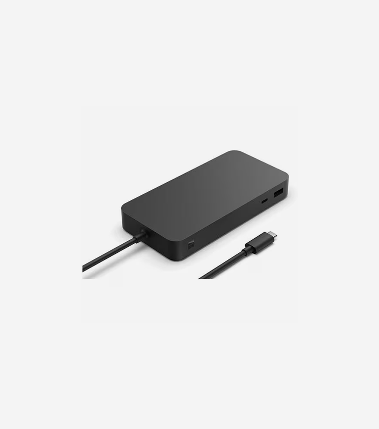 Microsoft Docking Station - for Notebook/Monitor - 165 W - Thunderbolt 4 - 2 Displays Supported - 4K - 3840 x 2160 - 6 x USB Ports