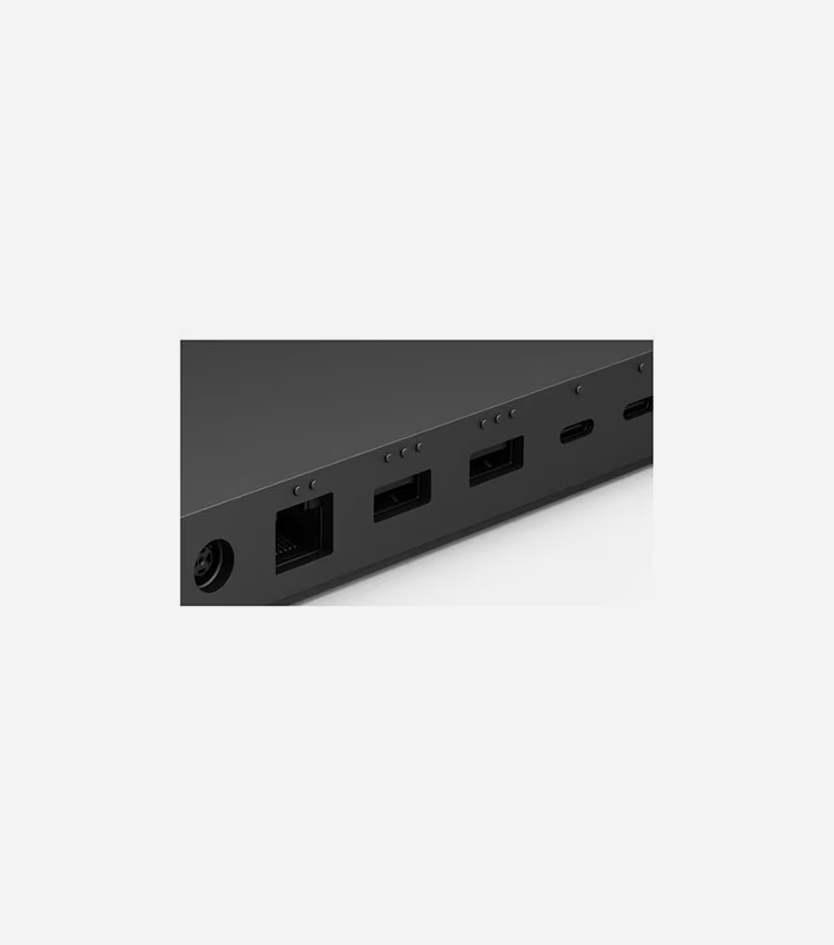 Microsoft Docking Station - for Notebook/Monitor - 165 W - Thunderbolt 4 - 2 Displays Supported - 4K - 3840 x 2160 - 6 x USB Ports