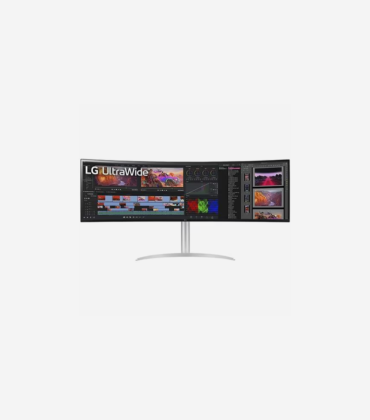 LG 49WQ95C-W 49" (1244.60 mm) Class UW-QHD Curved Screen Gaming LCD Monitor - 32:9 - 49" (1244.60 mm) Viewable