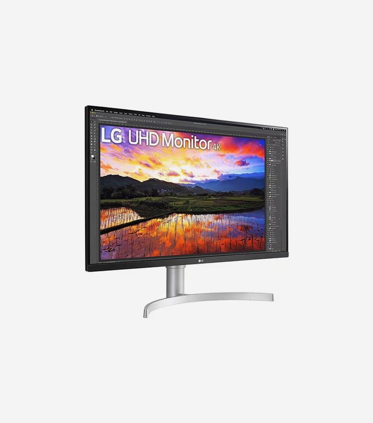 LG 32UN650-W 32" Class 4K UHD LCD Monitor - 16:9 - Black, Silver - 31.5" - LED Backlight