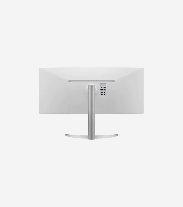 LG Ultrawide 38WP85C-W 38" Class UW-QHD+ Curved Screen LCD Monitor - 21:9 - Silver, White - 37.5" Viewable