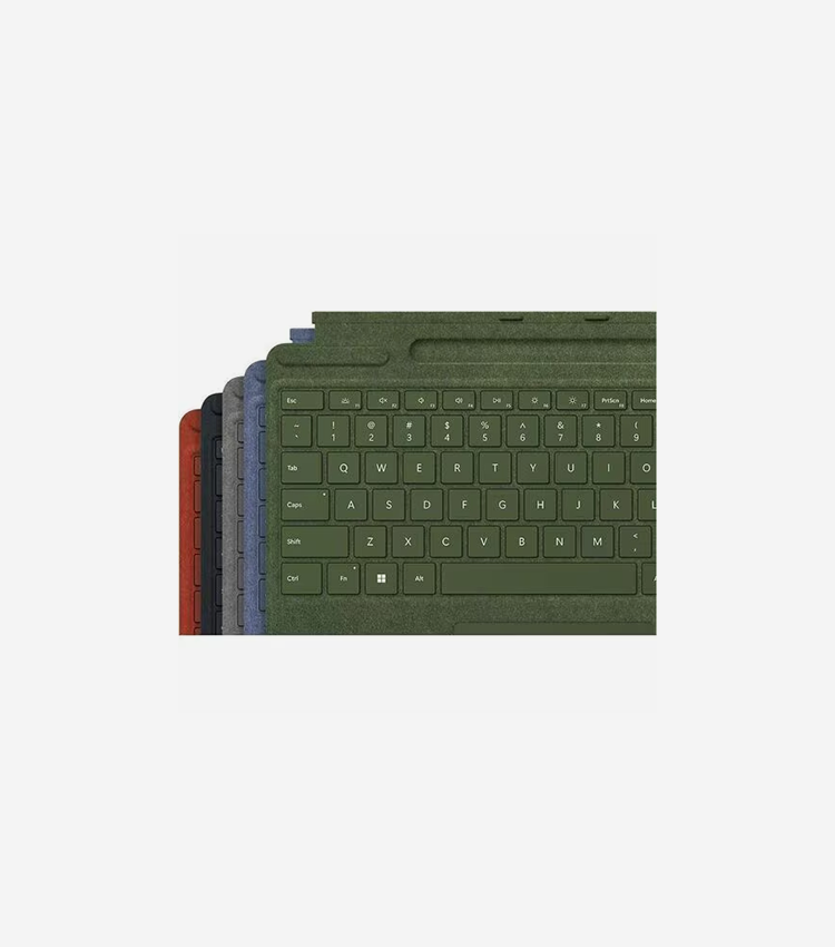 Microsoft Surface Pro Signature Keyboard - Media Control Hot Key(s), Screen Brightness Hot Key(s), CoPilot Hot Key(s) - French - Black