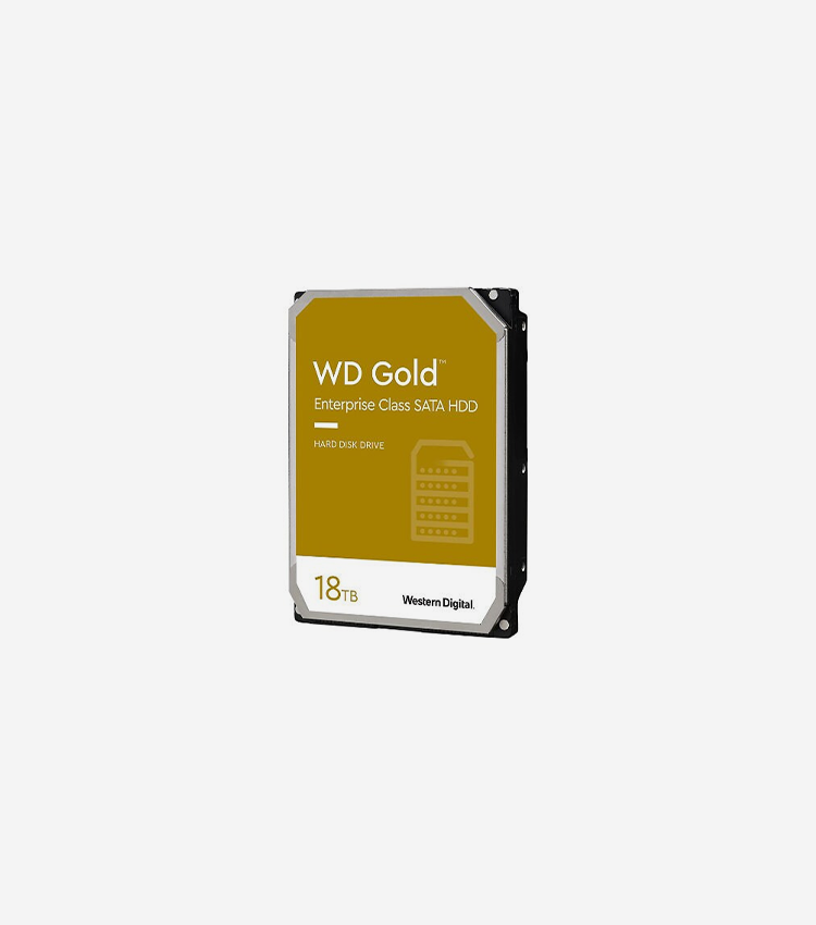Western Digital Gold WD181KRYZ 18 TB Hard Drive - 3.5" Internal - SATA (SATA/600) - Server, Storage System Device Supported