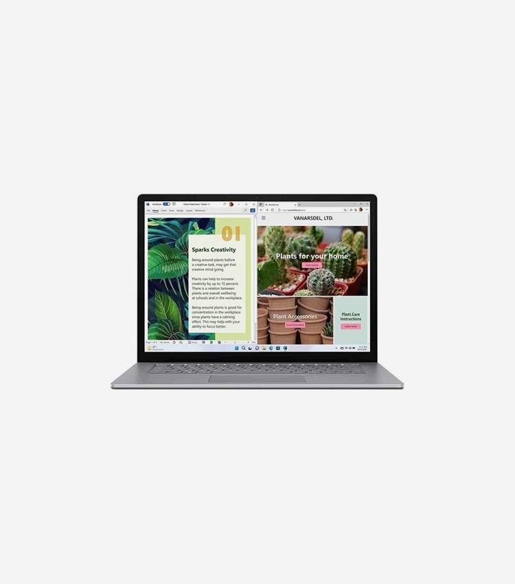 Microsoft Surface Laptop 5 15" (381 mm) Touchscreen Notebook - Intel Core i7 12th Gen i7-1265U - Intel Evo Platform - 16 GB - 512 GB SSD - Platinum