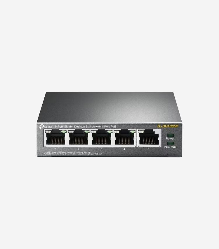 Tp-link 5-port Gigabit Desktop Switch With 4-port Poe+ - 5 Ports - Gigabit Ethernet - 10/100/1000base-t - 2 Layer Supported
