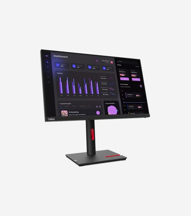 Lenovo ThinkVision T24i-30 24" Class Full HD LCD Monitor - 16:9 - 23.8" Viewable - In-plane Switching (IPS) Technology - WLED Backlight