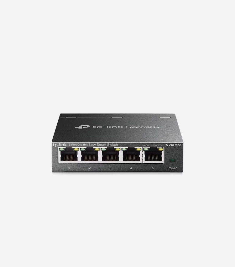 TP-Link 5-Port Gigabit Easy Smart Switch - 5 Ports - Manageable - Gigabit Ethernet - 10/100/1000Base-T