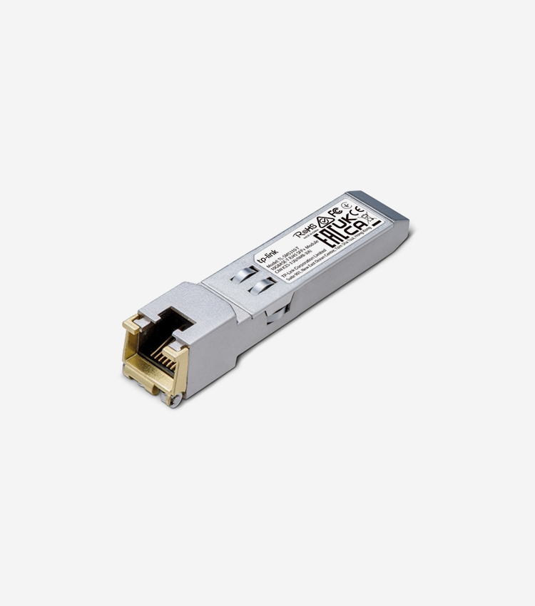 Omada 10GBASET RJ45 SFP+ ModuleSPEC: 10Gbps RJ45 Copper Transceiver, Plug and Play with SFP+ Slot