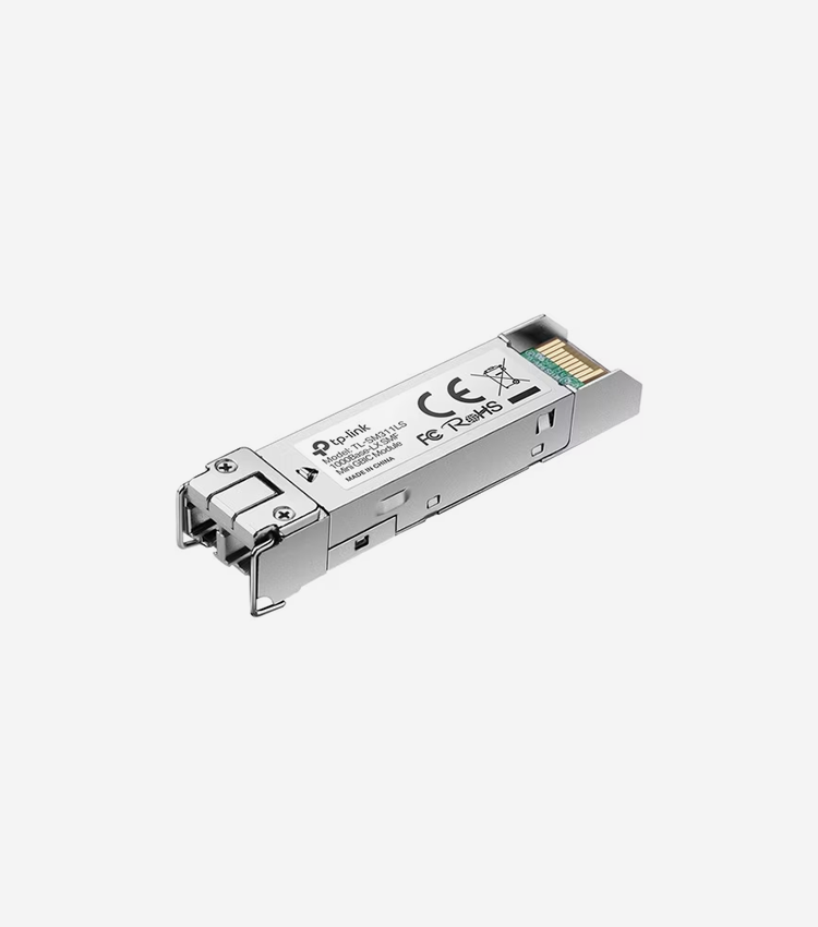 Up to 20 km transmission distance in 9/125 um SMF (Single-Mode Fiber). Compatible with all SFP ports on TP-Link products