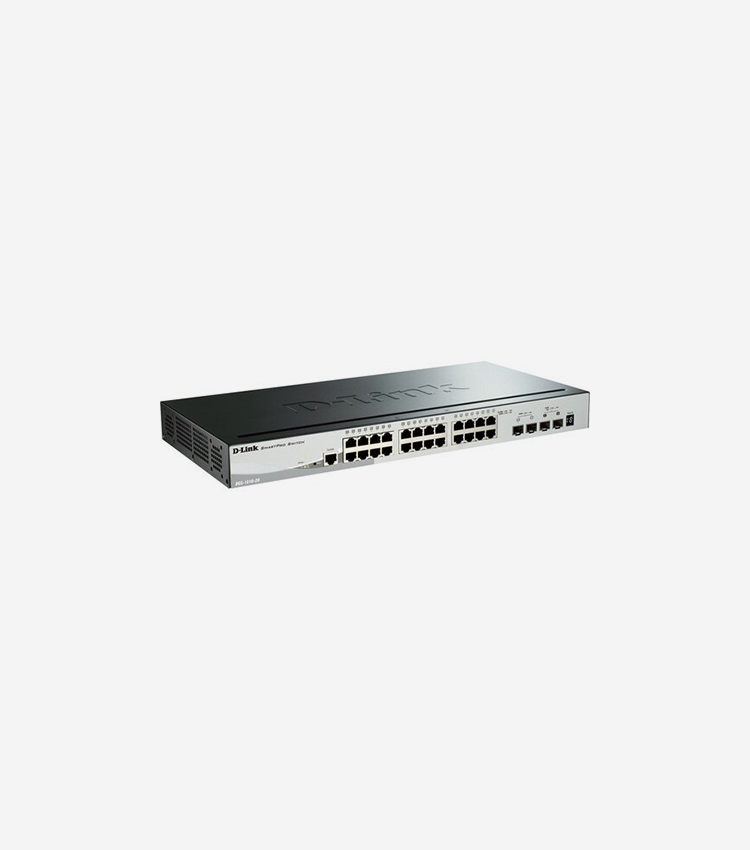 D-Link 28 Port Gigabit SmartPro Switch - 28 Ports - Manageable - Gigabit Ethernet, 10 Gigabit Ethernet