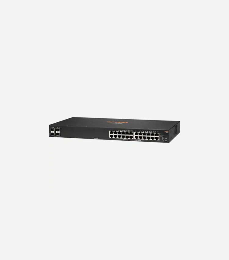 HPE 6000 24G 4SFP Switch - 24 Ports - Manageable - Gigabit Ethernet - 10/100/1000Base-T, 100/1000Base-X - 3 Layer Supported - Modular - 2 SFP Slots