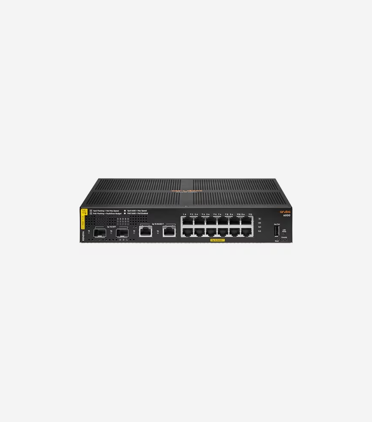 HPE 6000 48G Class4 PoE 4SFP 370W Switch - 12 Ports - Manageable - Gigabit Ethernet - 10/100/1000Base-T, 100/1000Base-X - 3 Layer Supported