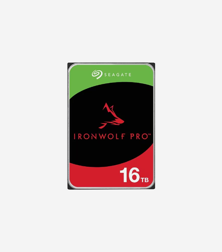 Seagate IronWolf Pro ST16000NT001 16 TB Hard Drive - 3.5" Internal - SATA (SATA/600) - Conventional Magnetic Recording (CMR) Method - 7200rpm