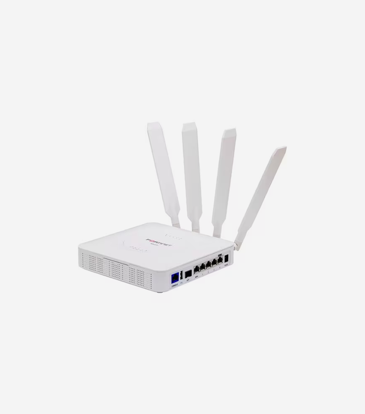 Fortinet FortiExtender FEX-511F 2 SIM Ethernet, Cellular Wireless Router - 5G - HSPA+, LTE, UMTS - Quad Band - 4 x Antenna