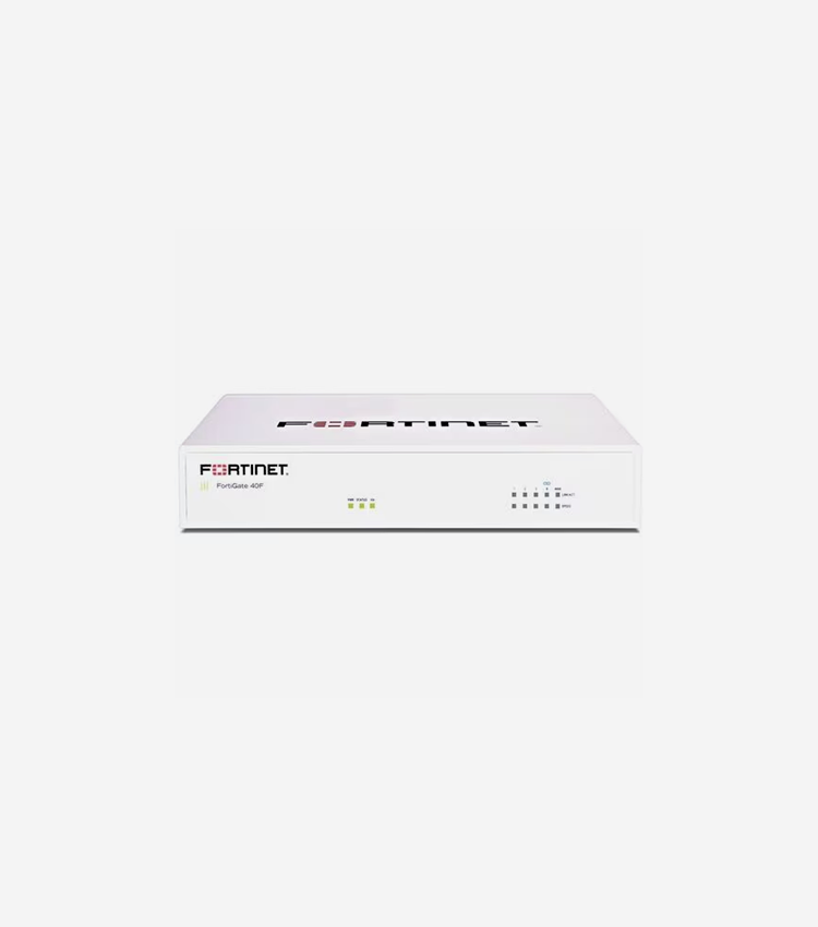 Fortinet FortiGate FG-40F Network Security/Firewall Appliance - 5 Port - 1000Base-T - Gigabit Ethernet - 5 Gbit/s Firewall Throughput 200 VPN - 5 x RJ-45