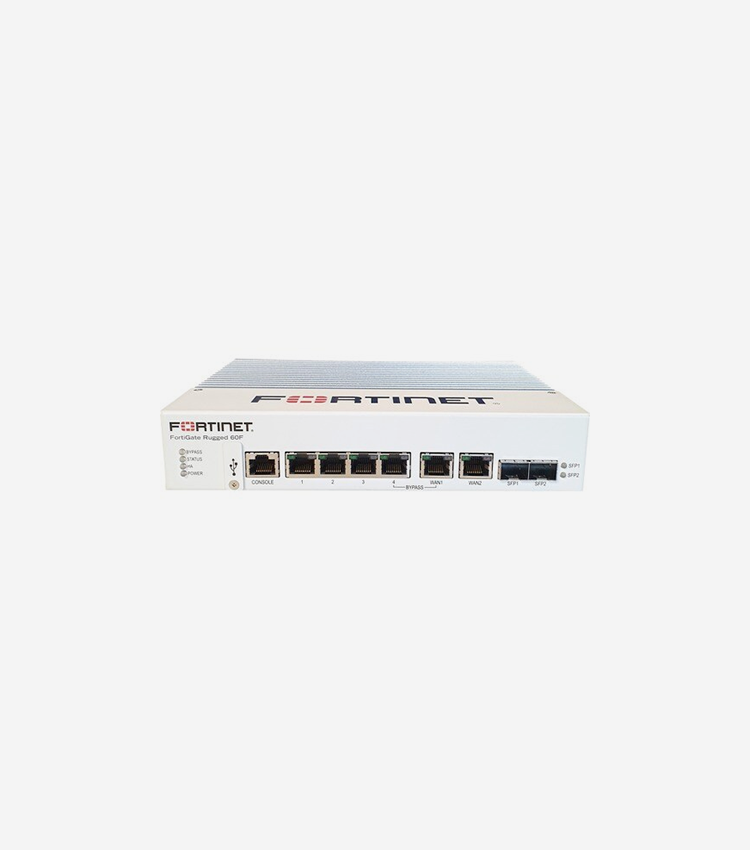 Fortinet FortiGate Rugged FGR-60F Network Security/Firewall Appliance - 6 Port - 10/100/1000Base-T, 1000Base-X