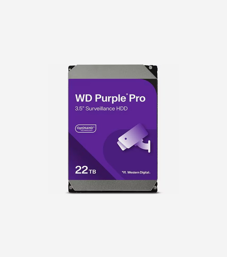 WD Purple Pro WD221PURP 22 TB Hard Drive - 3.5" Internal - SATA (SATA/600)  - 7200rpm - 5 Year Warranty