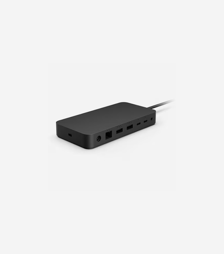 Microsoft Docking Station - for Notebook/Monitor - 165 W - Thunderbolt 4 - 2 Displays Supported - 4K - 3840 x 2160 - 6 x USB Ports