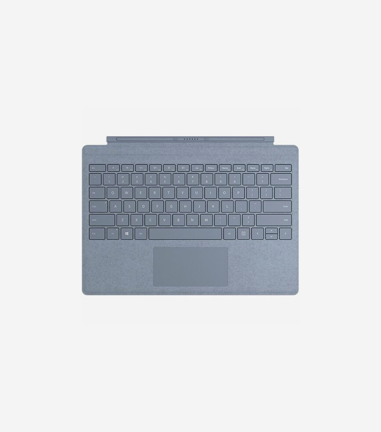 Microsoft Signature Keyboard/Cover Case Microsoft Surface Pro (5th Gen), Surface Pro 4, Surface Pro 3 Tablet - Canadian French Keyboard - Ice Blue