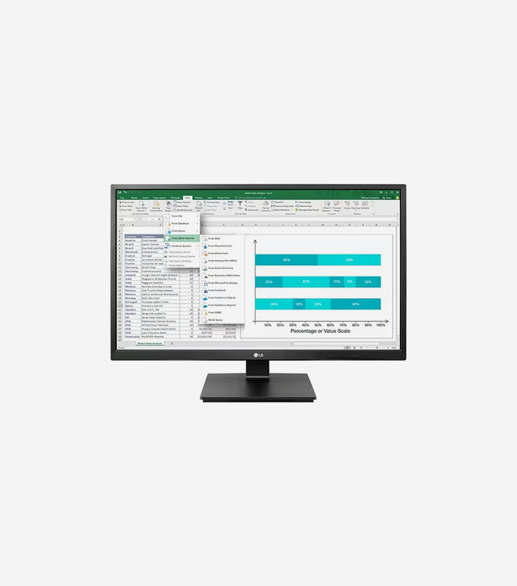 LG 27BK550Y-B 27" (685.80 mm) Class Full HD LCD Monitor - 16:9 - Textured Black - LED Backlight - 1920 x 1080