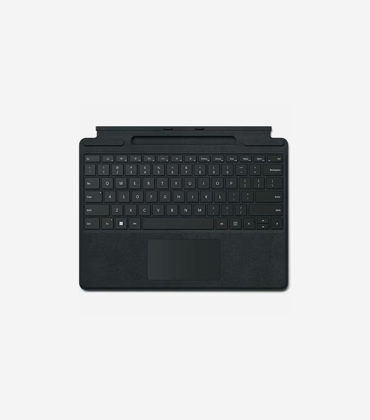Microsoft Surface Pro Signature Keyboard - Media Control Hot Key(s), Screen Brightness Hot Key(s), CoPilot Hot Key(s) - French - Black