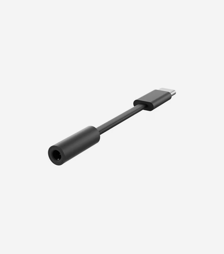 Microsoft Surface USB-C to 3.5mm Audio Adapter - Mini-phone/USB-C Audio Cable for Headphone, Earphone, Audio Device, PC - First End: 1 x USB Type C - Black