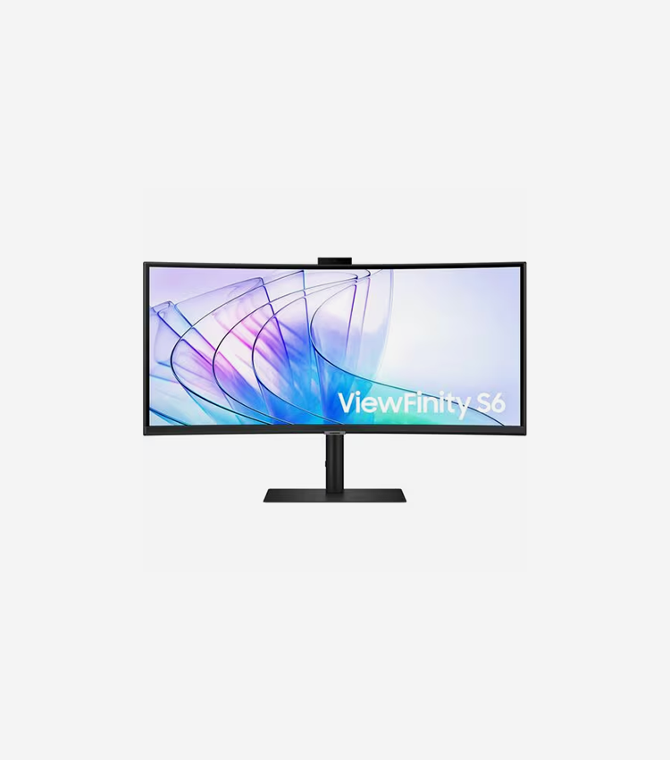 Samsung ViewFinity S6 S34C654VAN 34" Class Webcam UW-QHD Curved Screen LCD Monitor - 21:9 - Black - 34" Viewable