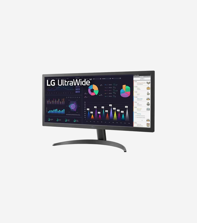 LG Ultrawide 26WQ500-B 26" Class UW-UXGA LCD Monitor - 21:9 - 25.7" Viewable - In-plane Switching (IPS) Technology