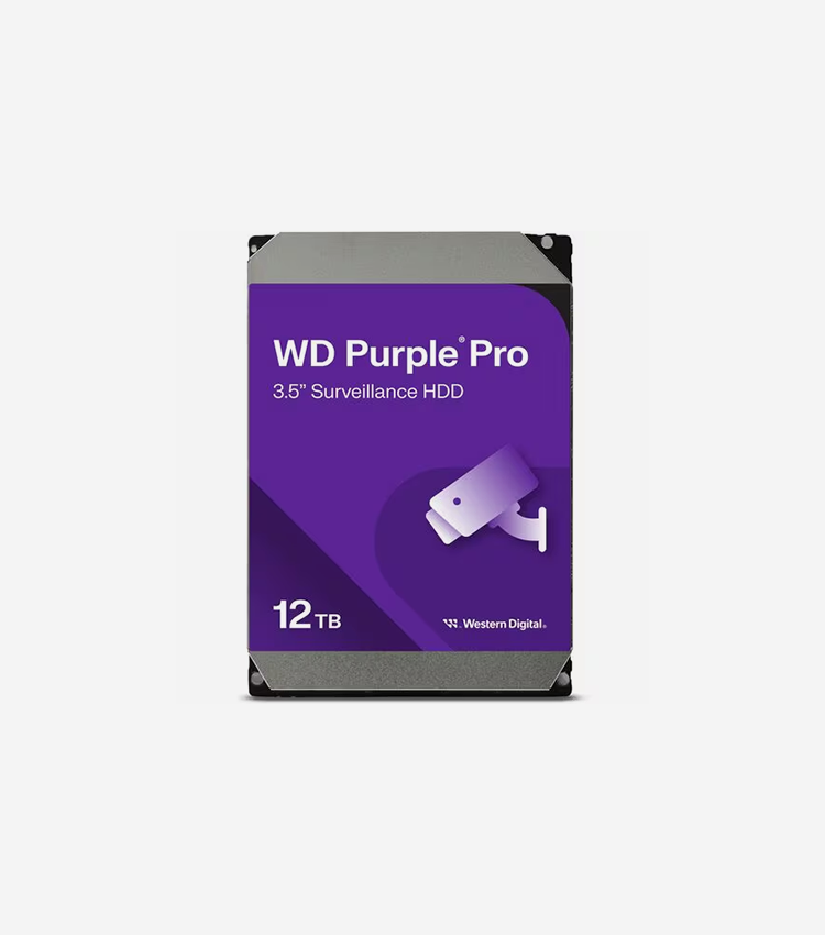 WD Purple Pro WD122PURP 12 TB Hard Drive - 3.5" Internal - SATA (SATA/600) - Conventional Magnetic Recording (CMR) Method
