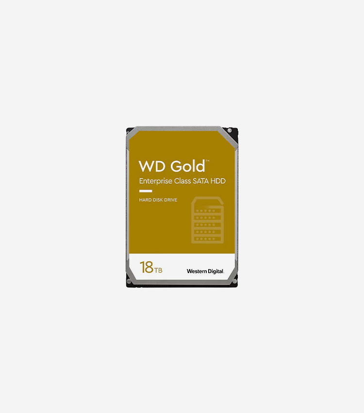 Western Digital Gold WD181KRYZ 18 TB Hard Drive - 3.5" Internal - SATA (SATA/600) - Server, Storage System Device Supported